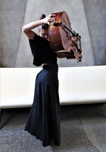Suzanne, the cello and the skirt.