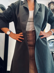 0010 Coat Light - Charcoal Scarab Organic Cotton